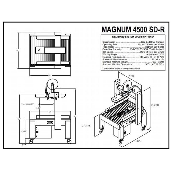 magnum-4500-SD-R-specs